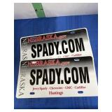 Two Dealer Advertising Plates -see picture