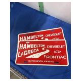 Two Dealer Advertising Plates -see picture