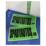 Three Dealer Advertising Plates -see picture