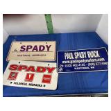 Three Dealer Advertising Plates -see picture