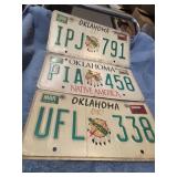 15-MISC OKLAHOMA METAL PLATES