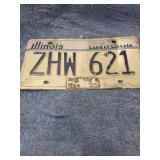 ILLINOIS ZHW-621 METAL PLATE