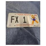 FX 1 CHILDHOOD CANCER METAL PLATE