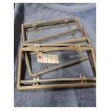 9- LICENSE PLATE BRACKETS METAL