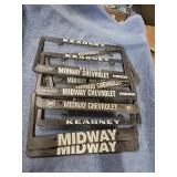 7-KEARNEY LICENSE PLATE BRACKETS  PLASTIC