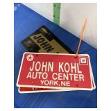Three Dealer Advertising Plates -see picture