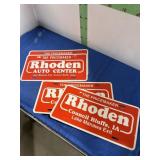 Four Dealer Advertising Plates -see picture