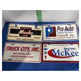 20 Dealer Advertising Plates -see picture