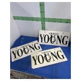 Seven Dealer Advertising Plates -see picture
