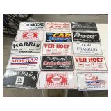 24 Misc metal Dealer Adv Plates-see pictures