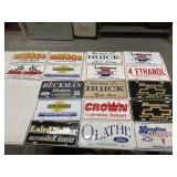 17 Misc metal Dealer Adv Plates-see pictures
