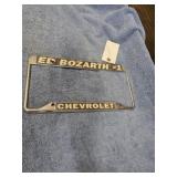 ED BOZARTH LICENSE PLATE BRACKET METAL