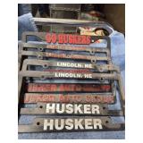 10- NEBRASKA HUSKERS LICENSE PLATE BRACKETS