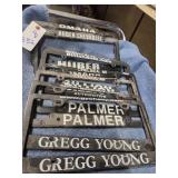 8-OMAHA LICENSE PLATE BRACKETS PLASTIC