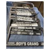 13-SID DILLON LICENSE PLATE BRACKETS  PLASTIC