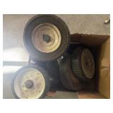 ASSORTMENT OF LAWN MOWER WHEELS