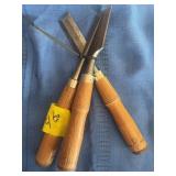 3-WOOD CHISELS