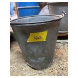 GALVANIZED BUCKET W/HANDLE