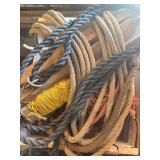 BOX OF MISC ROPE