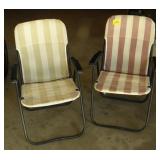PAIR OF LAWN CHAIRS