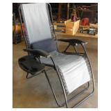 PAIR LOUNGE CHAIR   W/ATTACHED DRINK TABLE