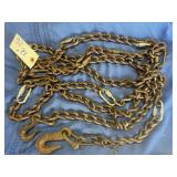 LIGHT 12 FT CHAIN W/2 HOOKS