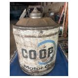 5 GALLON CO-OP OIL CAN