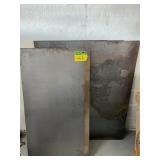 4 SHEETS FLAT STEEL 22" X 41" X 1/8"