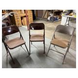 3 FODLING CHAIRS