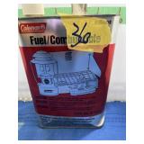 1 GALLON COLEMAN FUEL CAN 1/2 FULL