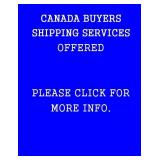 Canada Shipping Offered Only We also offer
