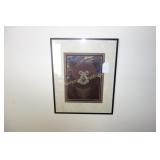 FRAMED ORIGINAL COLORED PENCIL DRAWING -