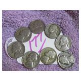 NICKEL JEFFERSON - 1949-P, 1946-P, 1946-S 1947-D