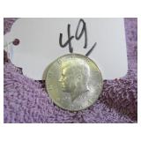 1964-D KENNEDY SILVER HALF DOLLAR, VG