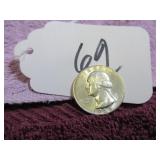 1964 - SILVER QUARTER, GOOD