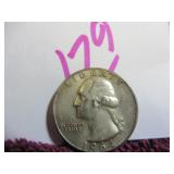 SILVER WASHINGTON QUARTER - 1965-P, GOOD