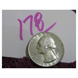 SILVER WASHINGTON QUARTER - 1964-D, GOOD