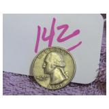 SILVER WASHINGTON QUARTER - 1961-D, GOOD