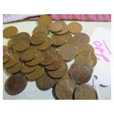 LOT OF 17 1920S & (21) 1930S WHEAT BACK PENNIES
