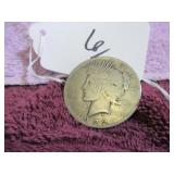 1922 PEACE SILVER DOLLAR, CIRCULATED