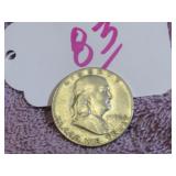 1952-P SILVER BEN FRANKLIN HALF DOLLAR