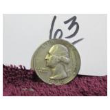 1954-S SILVER QUARTER - US, CIRCULATED