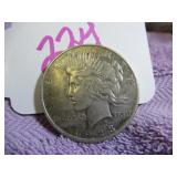 1923-D SILVER PEACE $1, GOOD/CIRCULATED