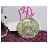 BEN FRANKLIN SILVER HALF DOLLAR - 1963-D SILVER