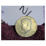 1964-D KENNEDY HALF DOLLAR - SILVER, VG