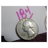 SILVER WASHINGTON QUARTER - 1964-D, GOOD