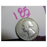 SILVER WASHINGTON QUARTER - 1962-D, GOOD