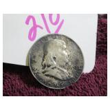 1952-D BEN FRANKLIN HALF DOLLAR - SILVER