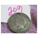 1922-D PEACE DOLLAR W/ HOLE INCLUDED! - SILVER