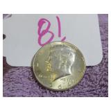 1964 SILVER KENNEDY HALF DOLLAR, VG